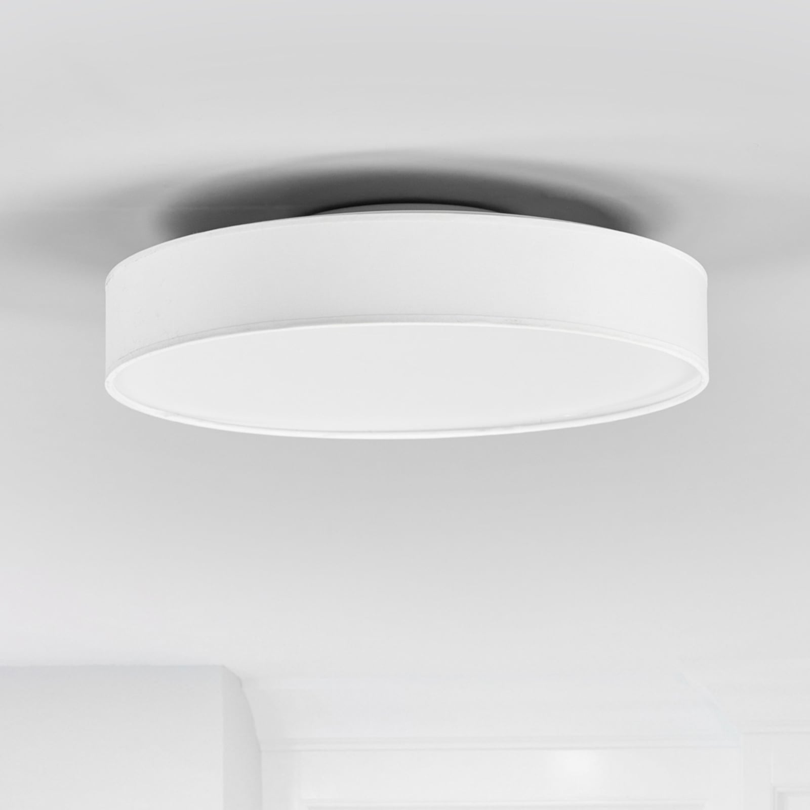 LED taklampe Saira tekstil hvit Ø40 cm 24W varmhvit detalj