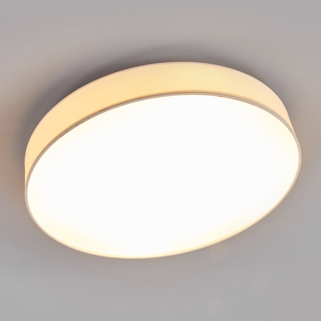 LED taklampe Saira tekstil hvit Ø50 cm 30W varmhvit montert