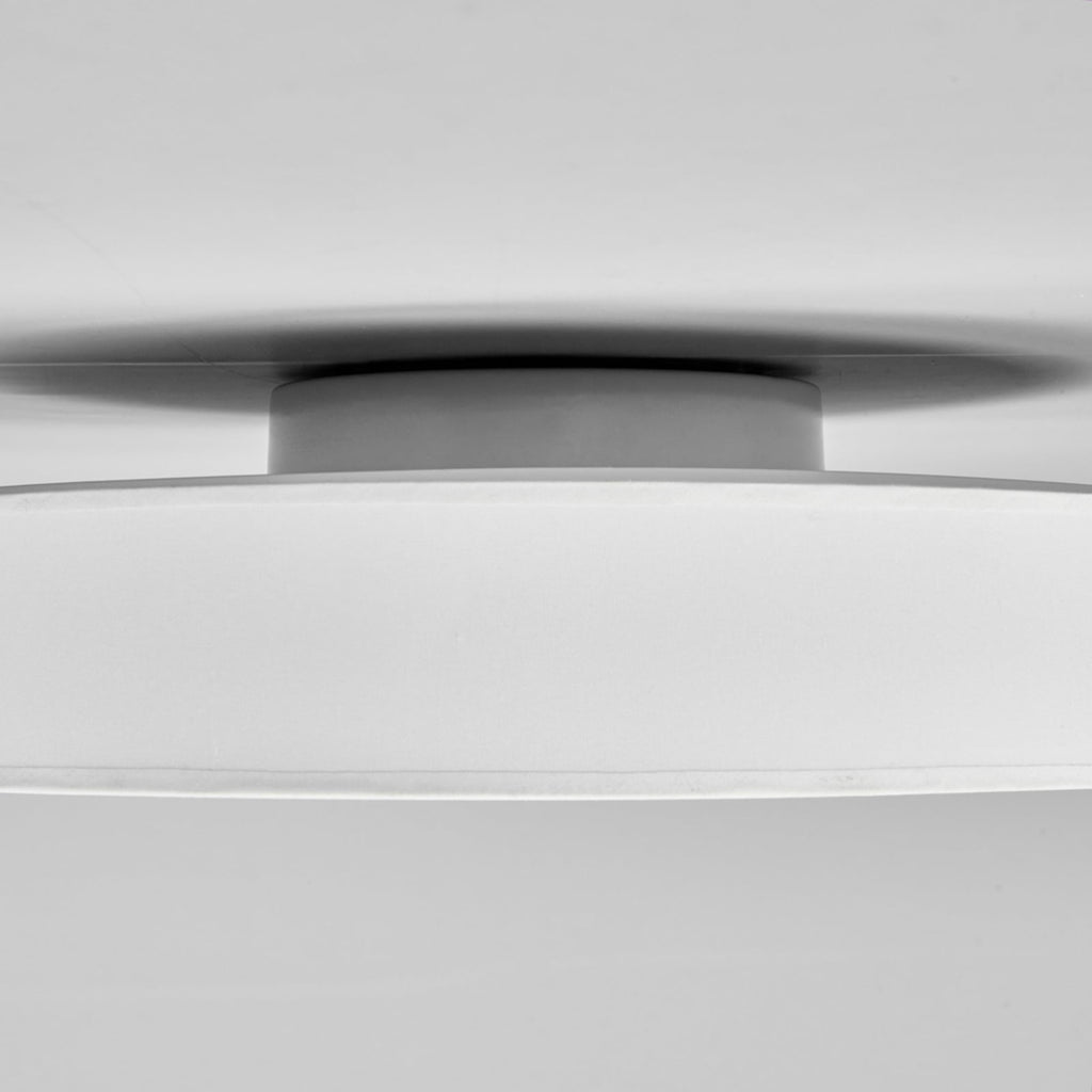 LED taklampe Saira tekstil hvit Ø40 cm 24W varmhvit sideprofil