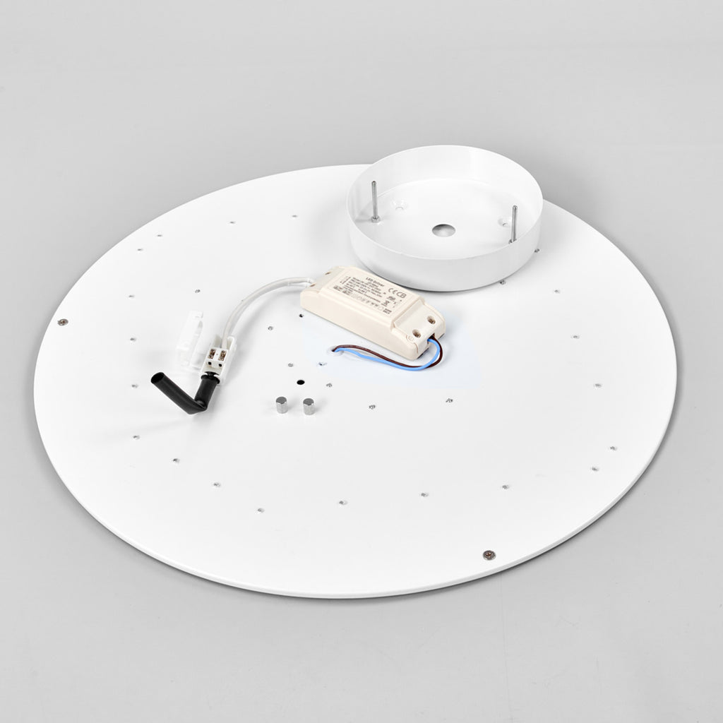 LED taklampe Saira tekstil hvit Ø50 cm 30W varmhvit lys