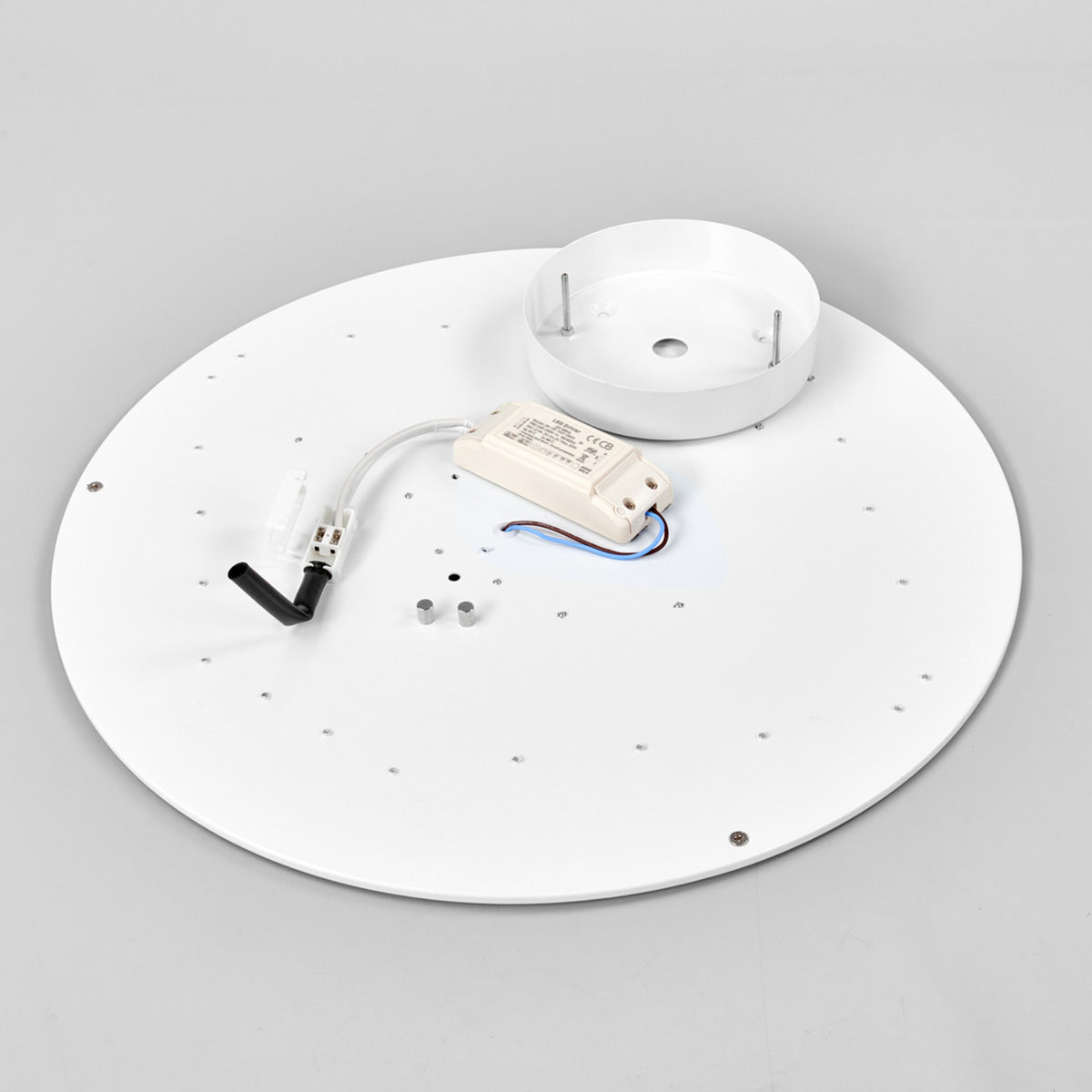 LED taklampe Saira tekstil hvit Ø50 cm 30W varmhvit lys
