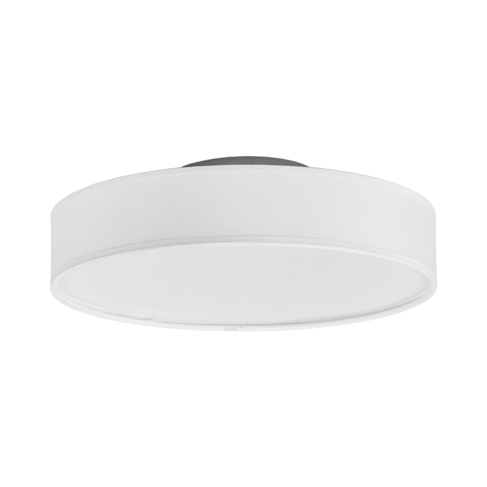LED taklampe Saira tekstil hvit Ø30 cm 12W detalj av stoffskjerm