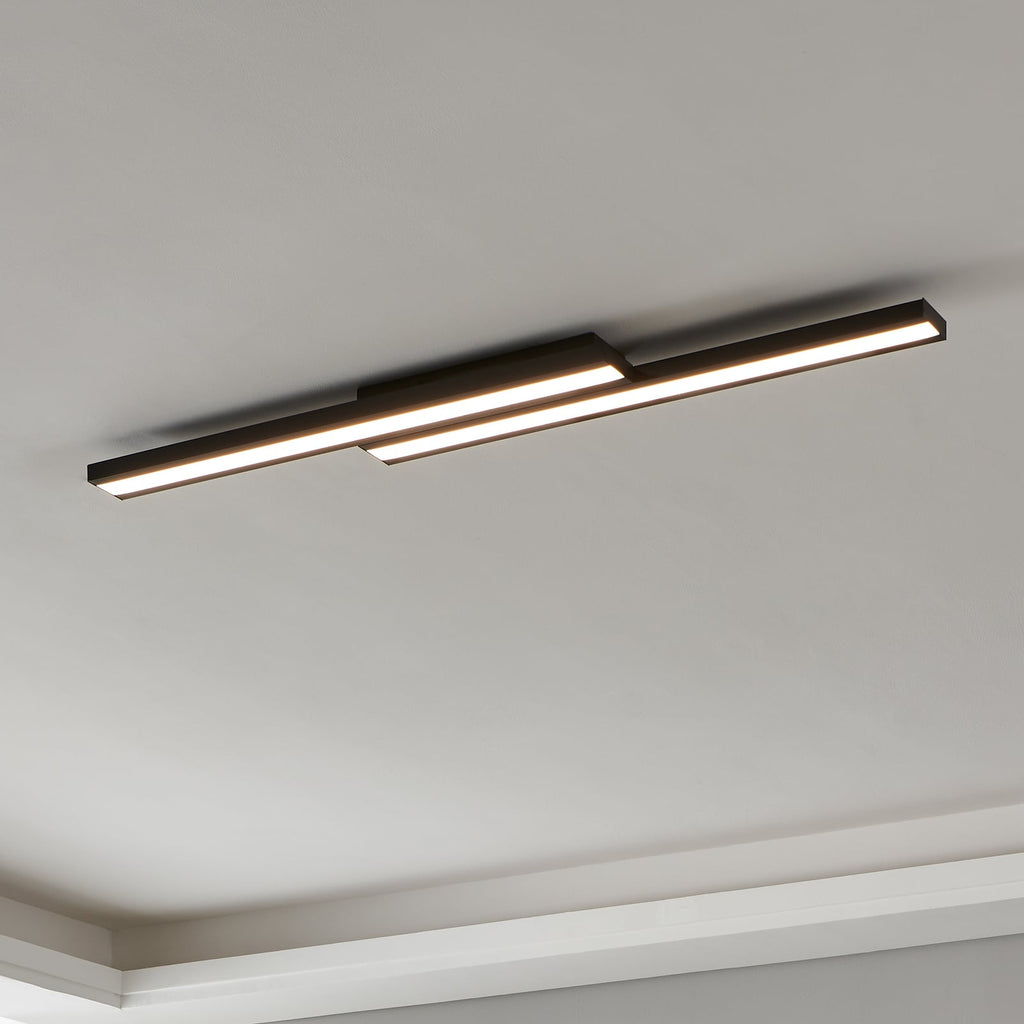 LED taklampe Saliteras-Z smart RGB CCT 116 cm svart dimbar forfra