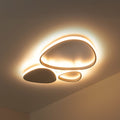 LED taklampe Samling taupe metall 62 cm front