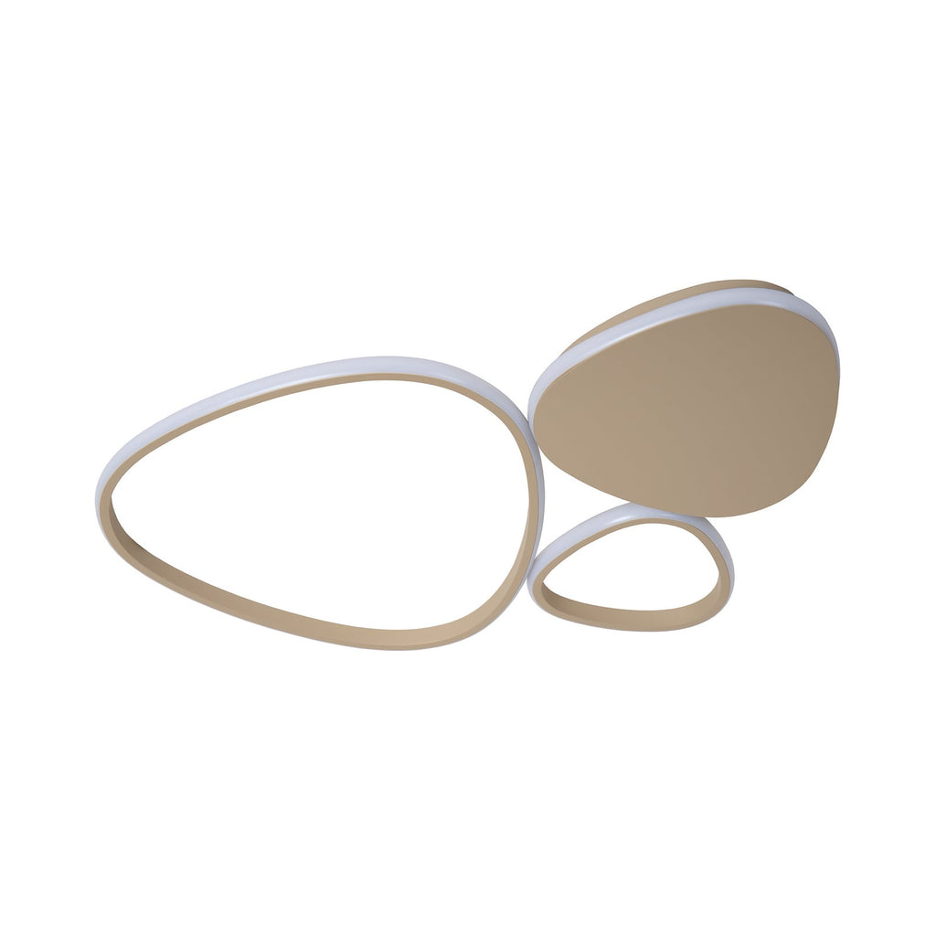 LED taklampe Samling taupe metall 62 cm bakside