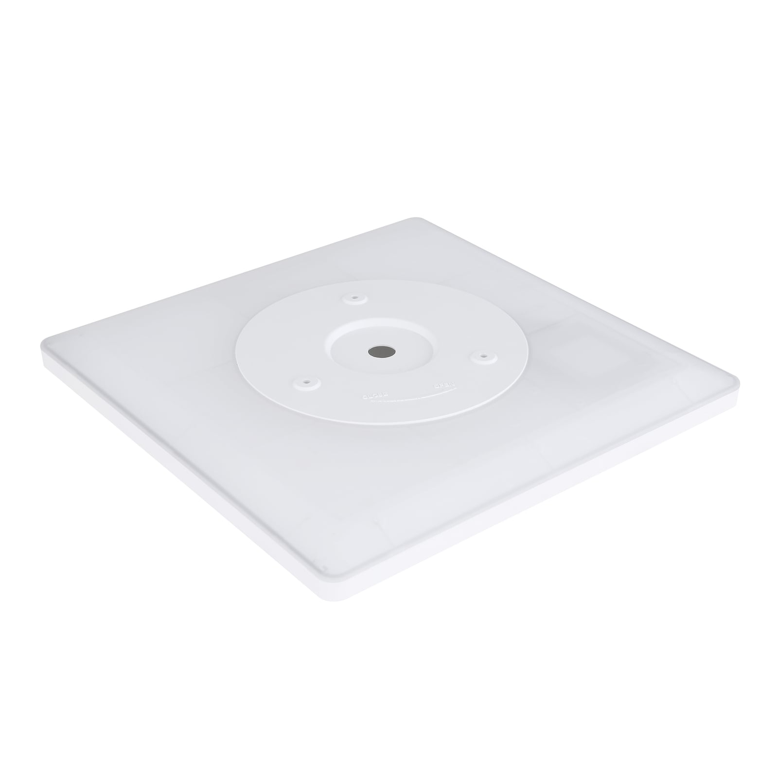 LED taklampe Sapana firkantet dimbar hvit IP44 18W installasjon