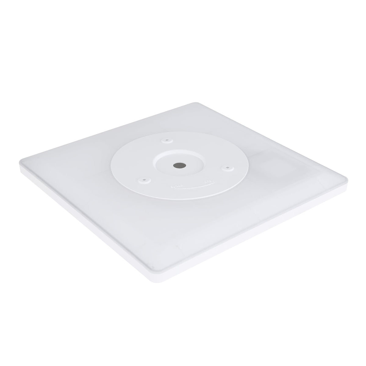 LED taklampe Sapana firkantet dimbar hvit IP44 18W installasjon