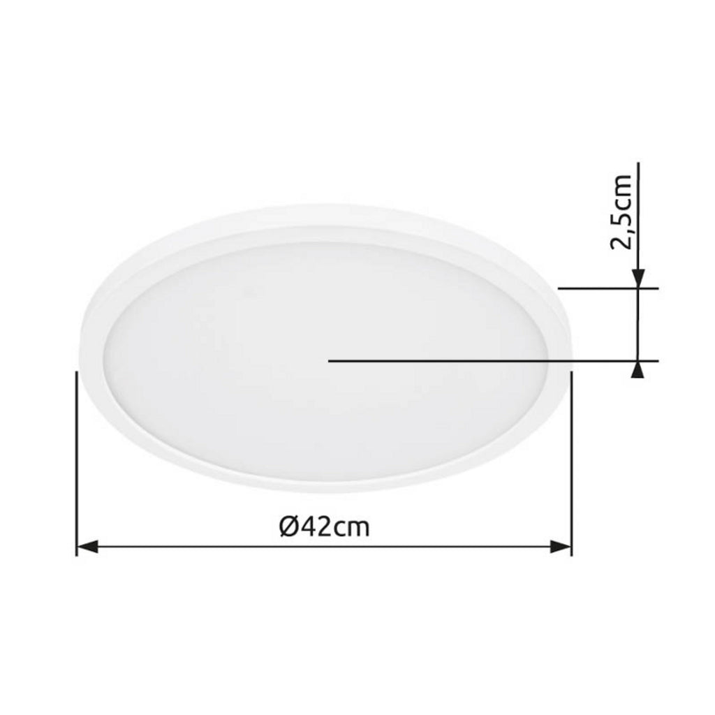 LED taklampe Sapana hvit dimbar Ø42 cm 24W IP44 - Globo