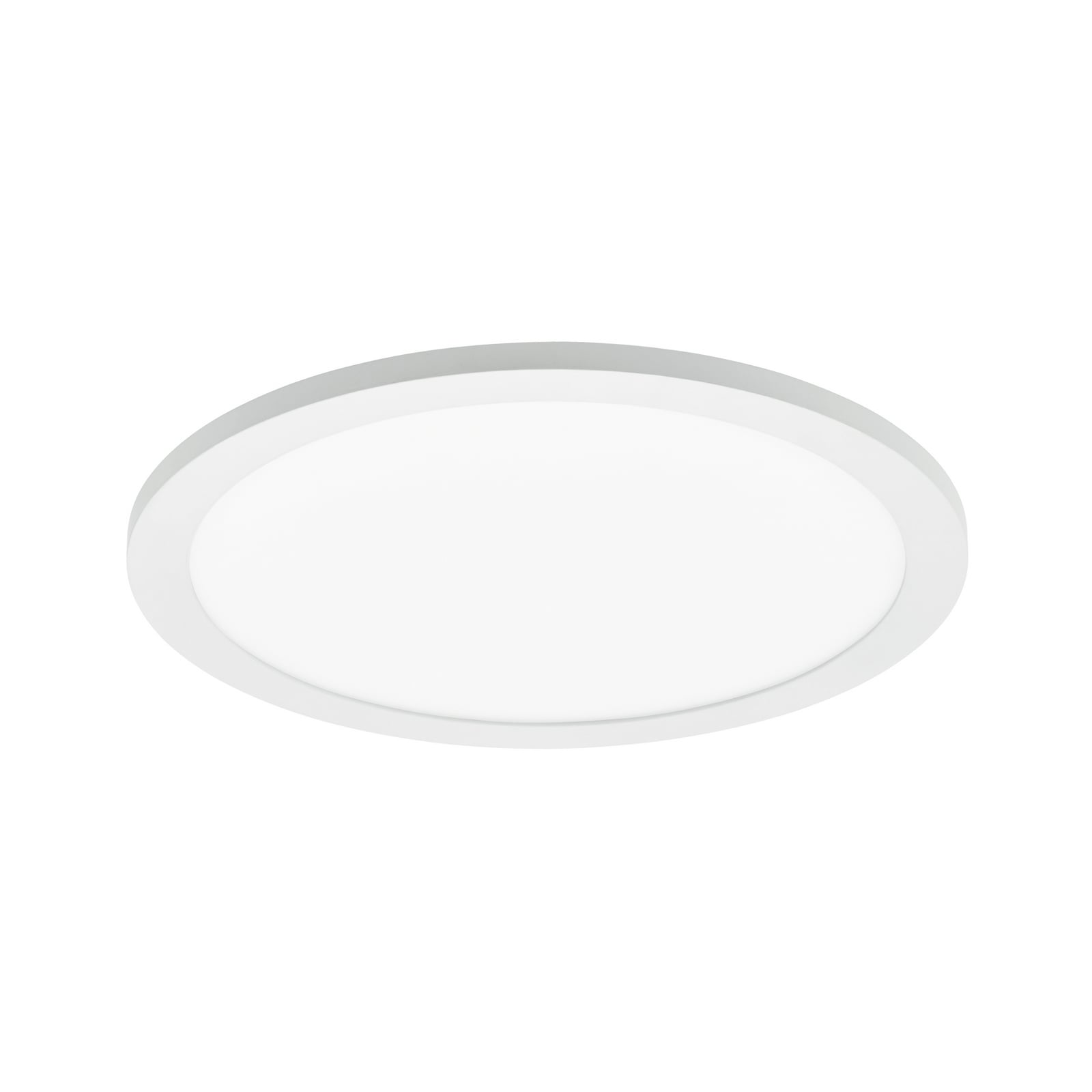 Detalj av LED taklampe Sarsina-C dimbar hvit Ø30 cm RGB med fjernkontroll