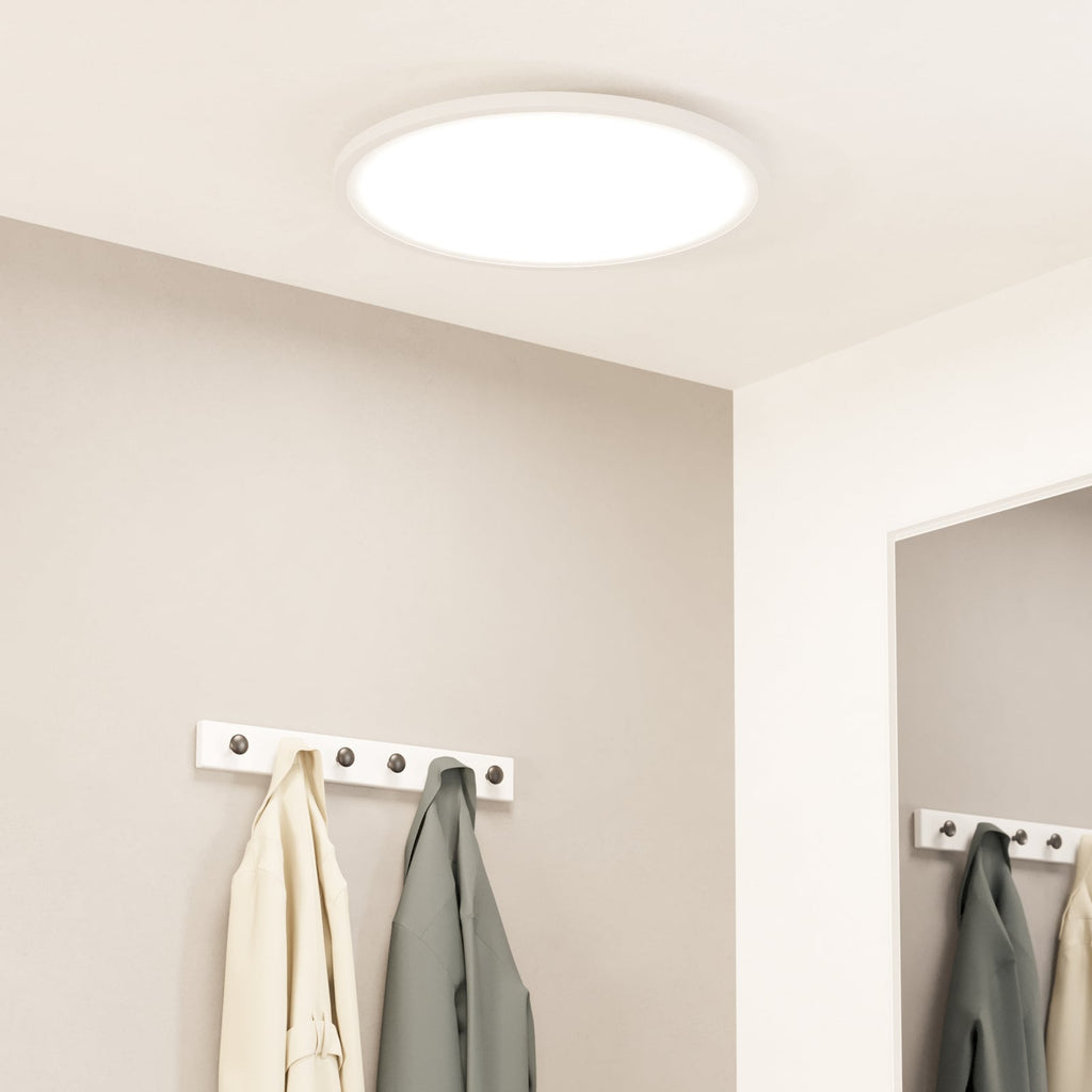 LED taklampe Sarsina-Z dimbar CCT Zigbee Ø60 cm hvit bakside