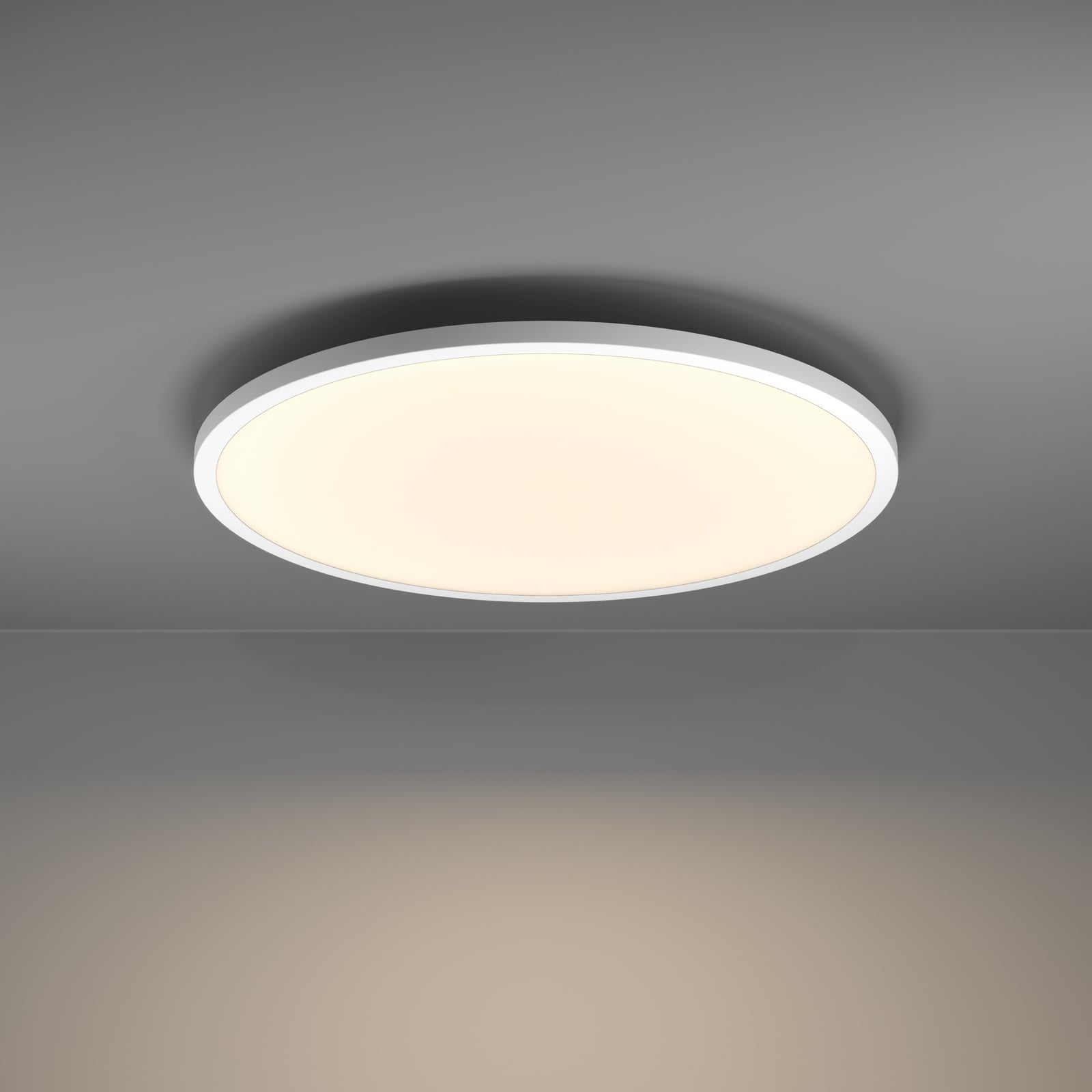 LED taklampe Sarsina-Z dimbar CCT Zigbee Ø60 cm hvit med fjernkontroll