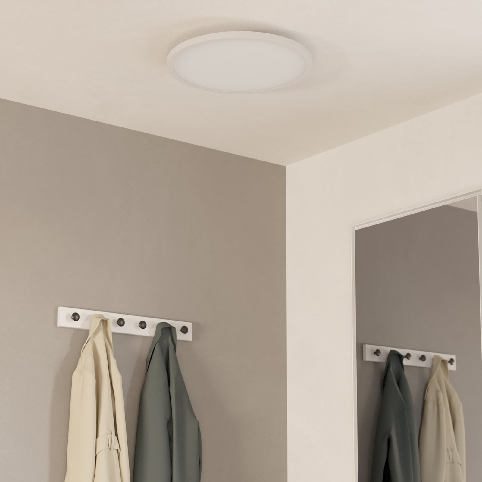 LED taklampe Sarsina-Z smart dimbar hvit Ø45 cm montert i tak