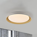 LED-taklampe Sati dimbar hvit/messing forfra
