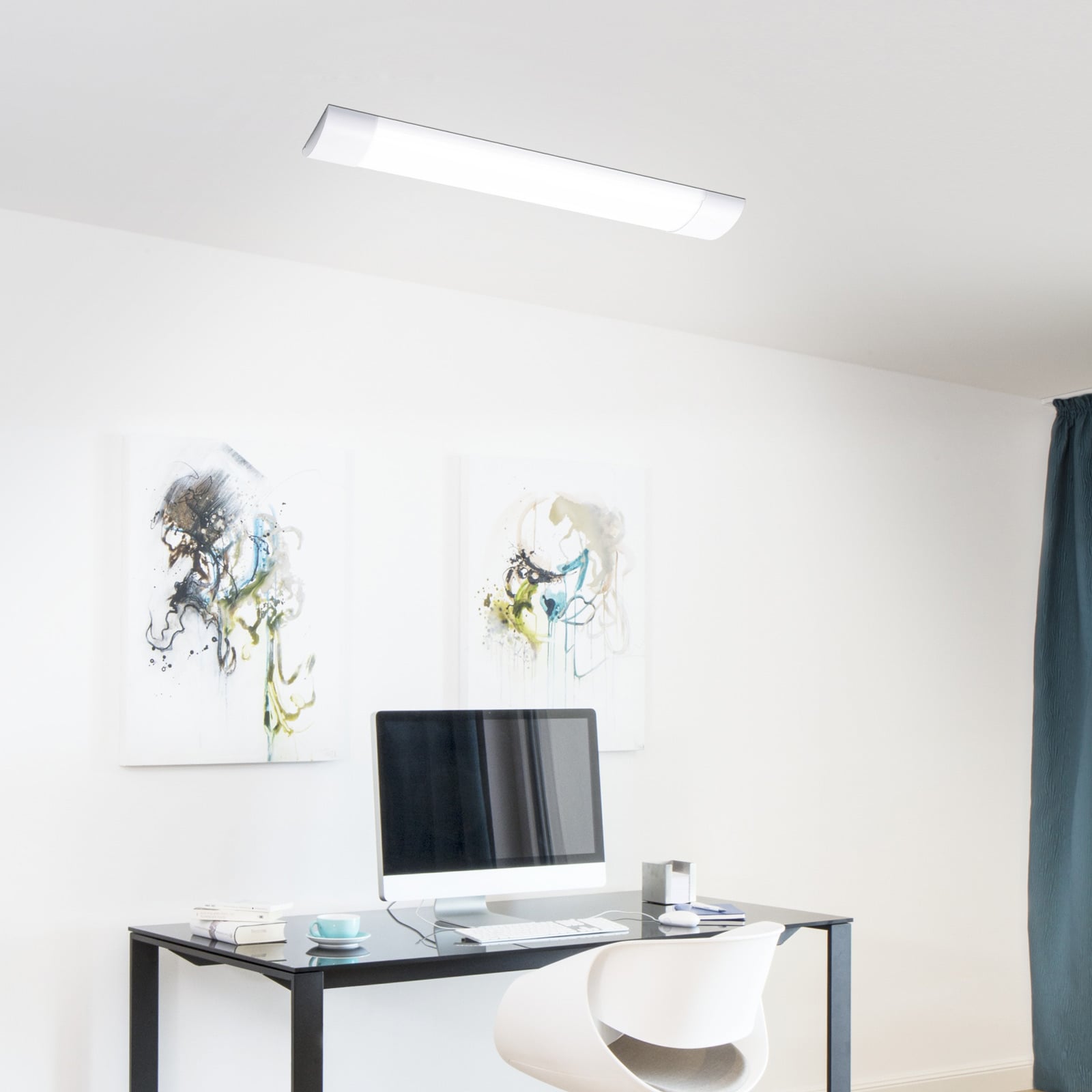 LED taklampe Scala Dim 60 aluminium dimbar nærbilde av overflate