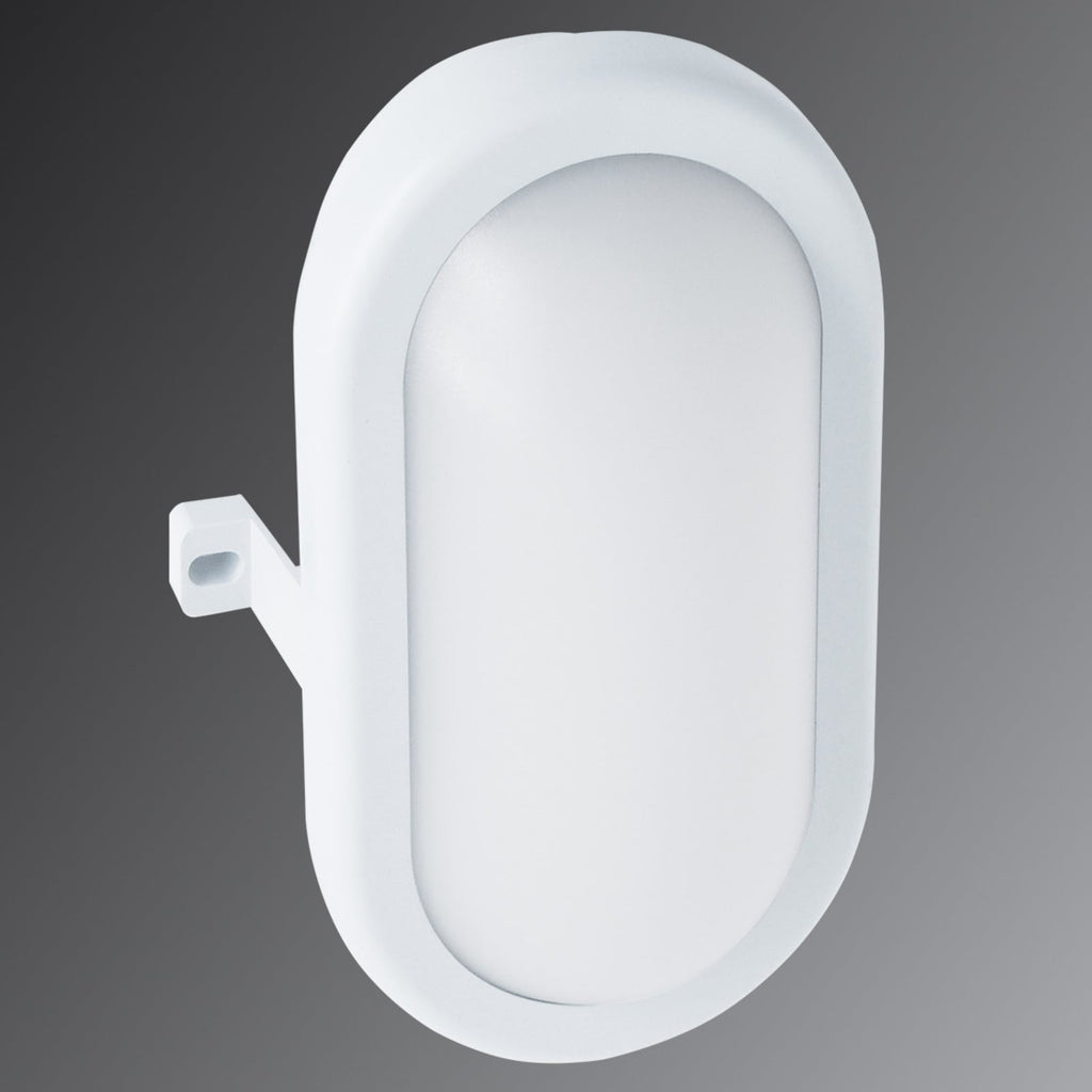 LED taklampe Schwabing oval hvit 10W IP44 forfra