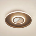 LED taklampe Selian dimbar Infinity Tunnel svart Ø40 cm forfra