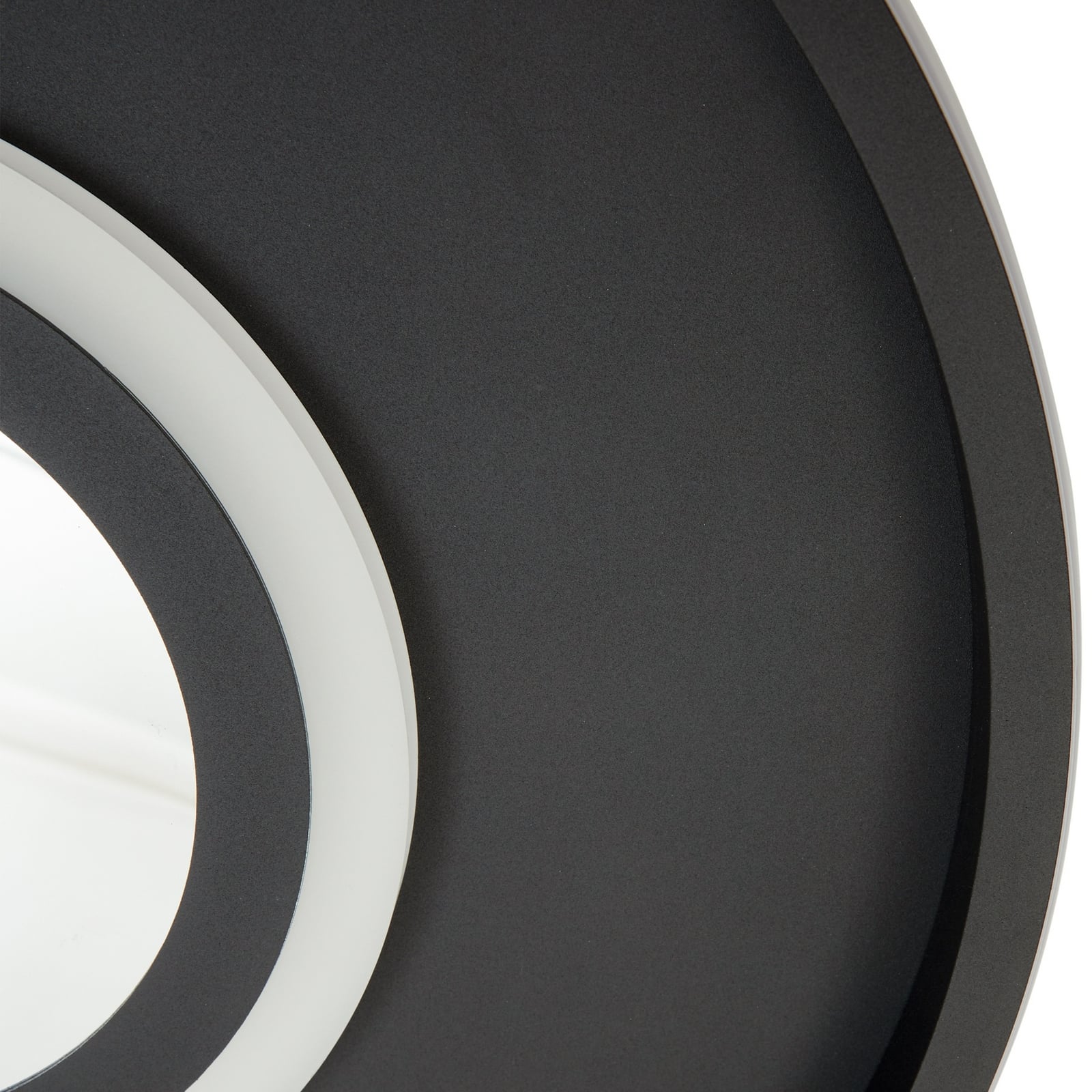 LED taklampe Selian dimbar Infinity Tunnel svart Ø40 cm takfeste