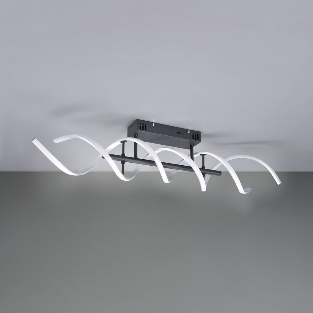 Detalj av aluminium og LED på taklampe Sequence dimbar CCT aluminium 90 cm 41W