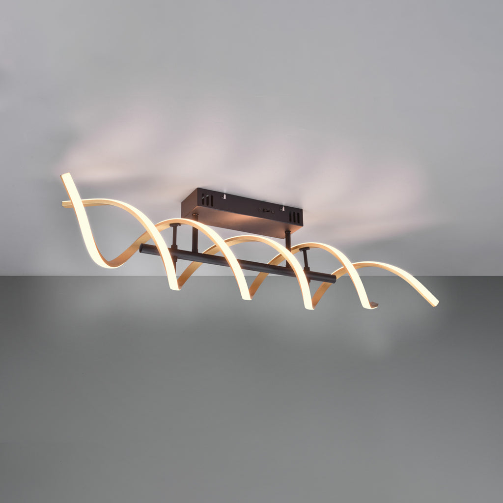 LED taklampe Sequence dimbar CCT messing 90 cm 41W bakside