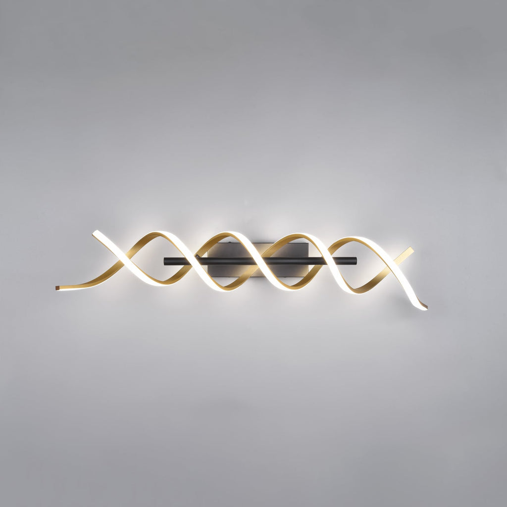 Detalj av LED taklampe Sequence dimbar CCT messing 90 cm 41W