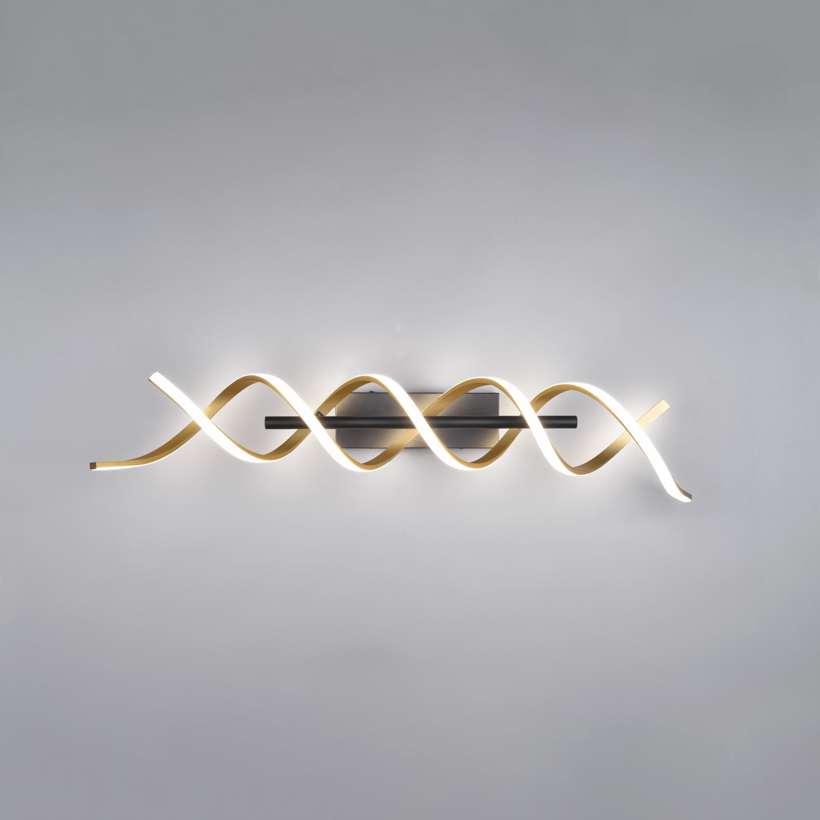 Detalj av LED taklampe Sequence dimbar CCT messing 90 cm 41W
