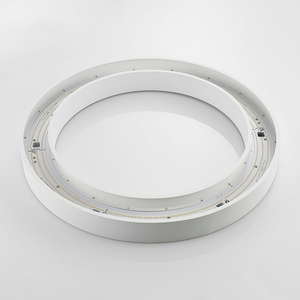 LED taklampe Sharelyn ring dimbar hvit Ø80 cm monteringsdetalj