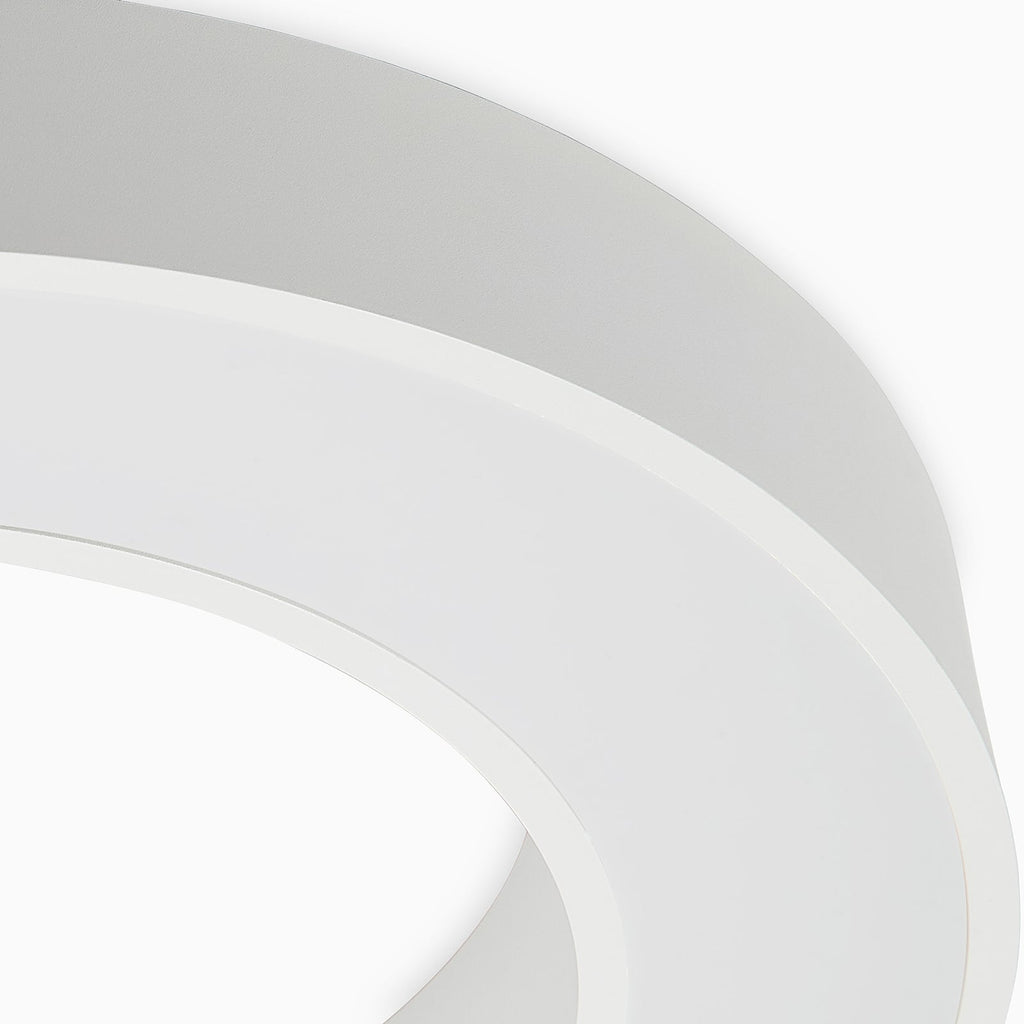 LED taklampe Sharelyn ringformet hvit Ø60 cm lysdetalj