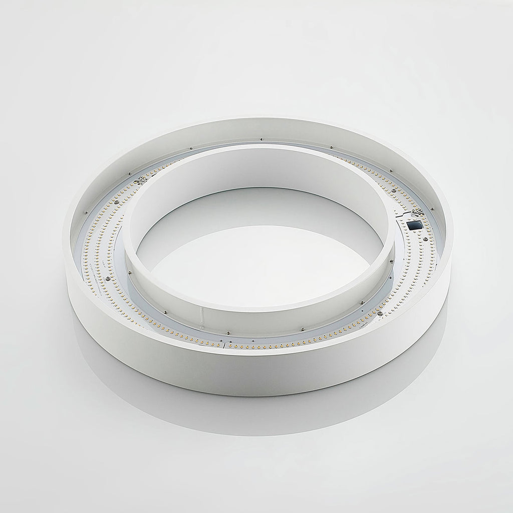 LED taklampe Sharelyn ringformet hvit Ø60 cm lyseffekt