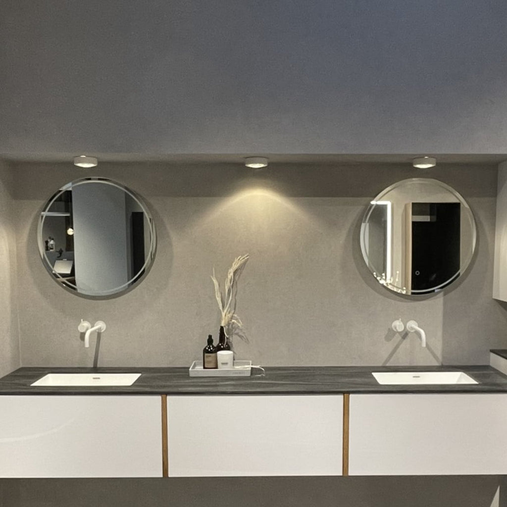 LED taklampe Sif dimbar IP65 hvit Ø10,7 cm glasslinse