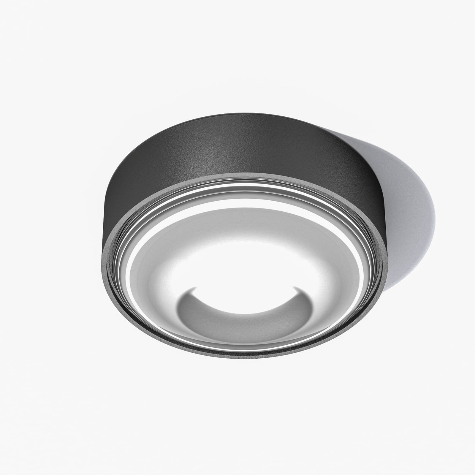 LED taklampe Sif dimbar svart forfra