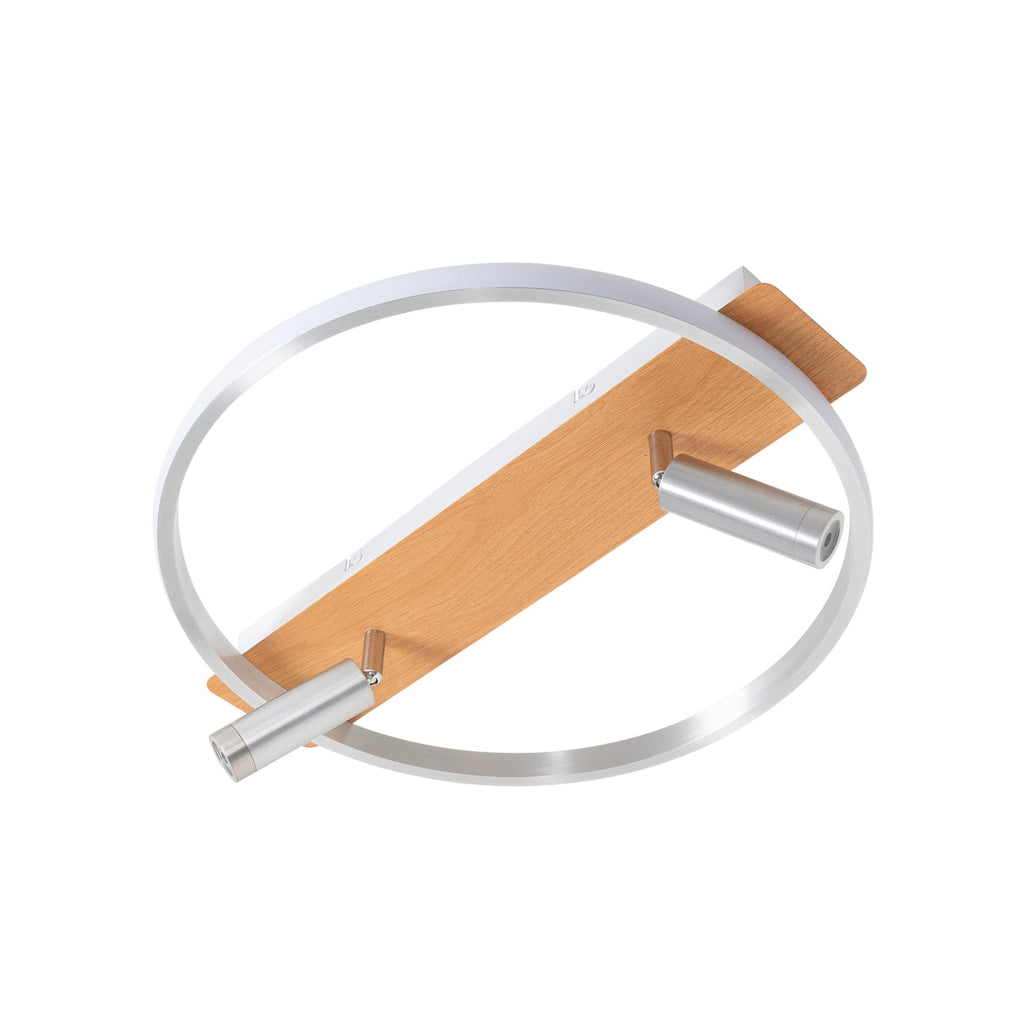 LED taklampe Signera 3-lys dimbar sølv 45 cm detalj