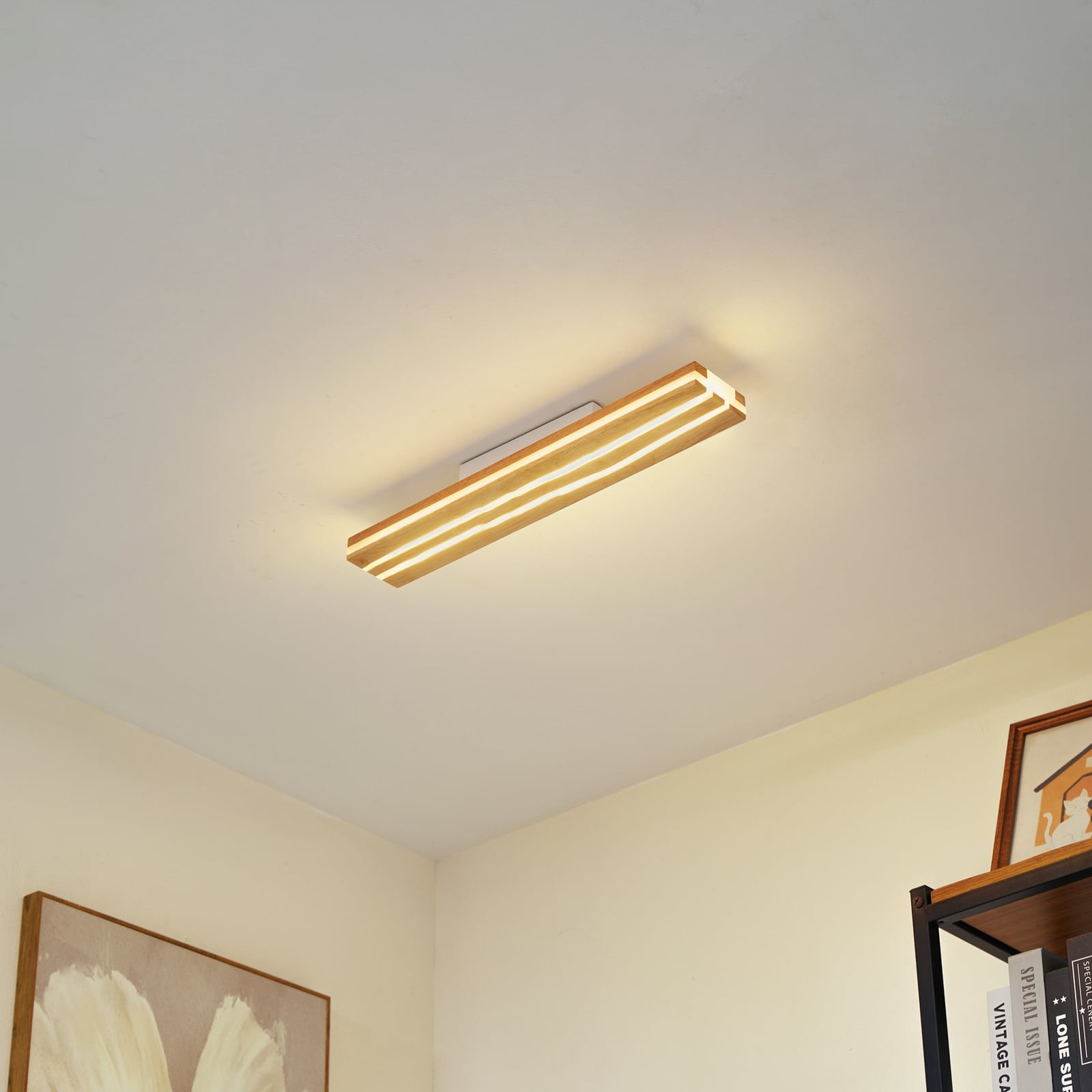 LED taklampe Silja tre 100 cm 13W 3000K bakside