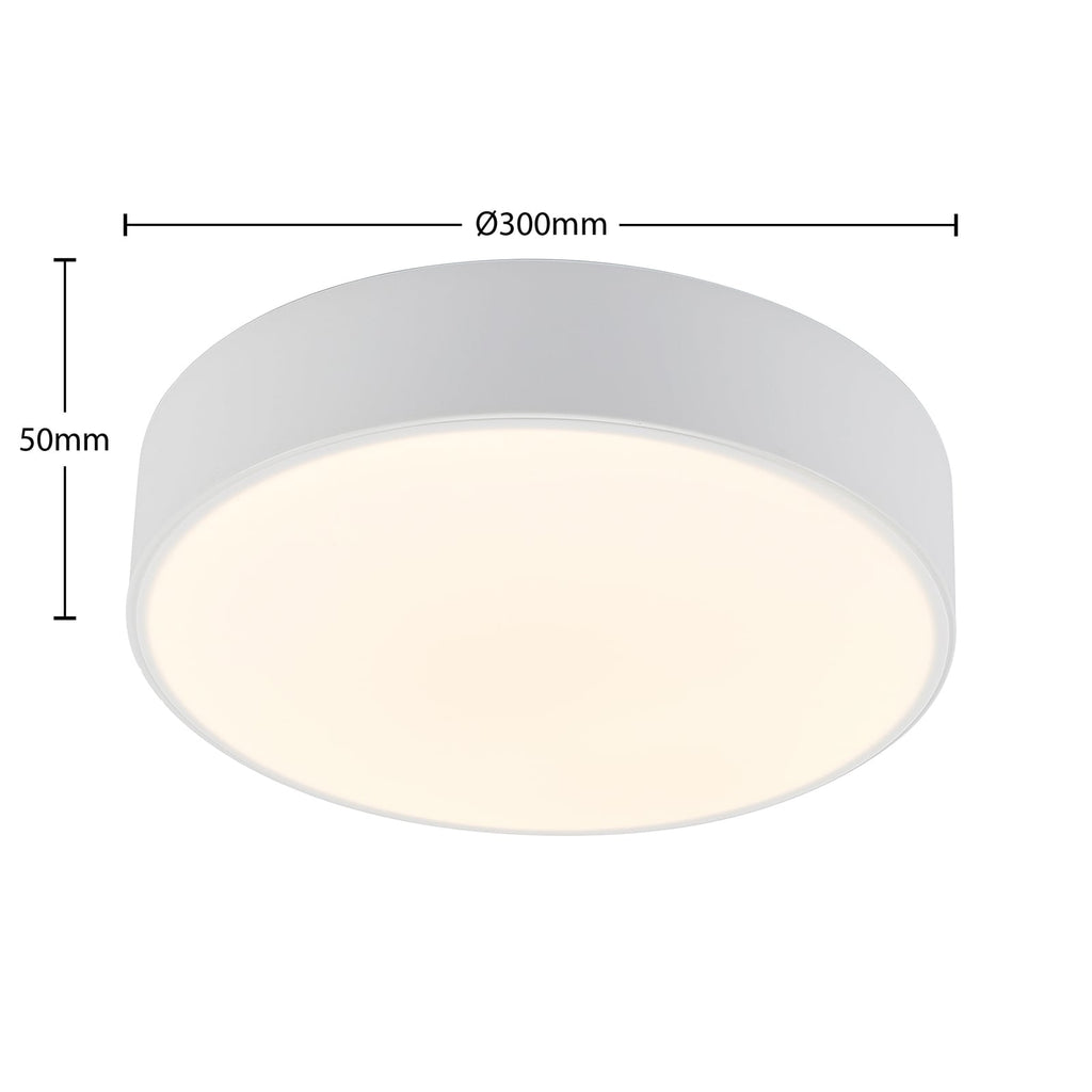 LED taklampe Simera dimbar hvit Ø30 cm 18W varmhvit lysdetalj