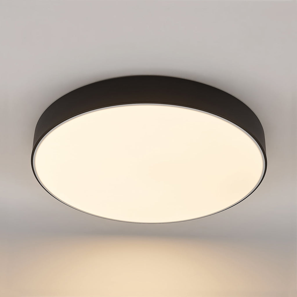 LED taklampe Simera dimbar svart Ø50 cm nærbilde