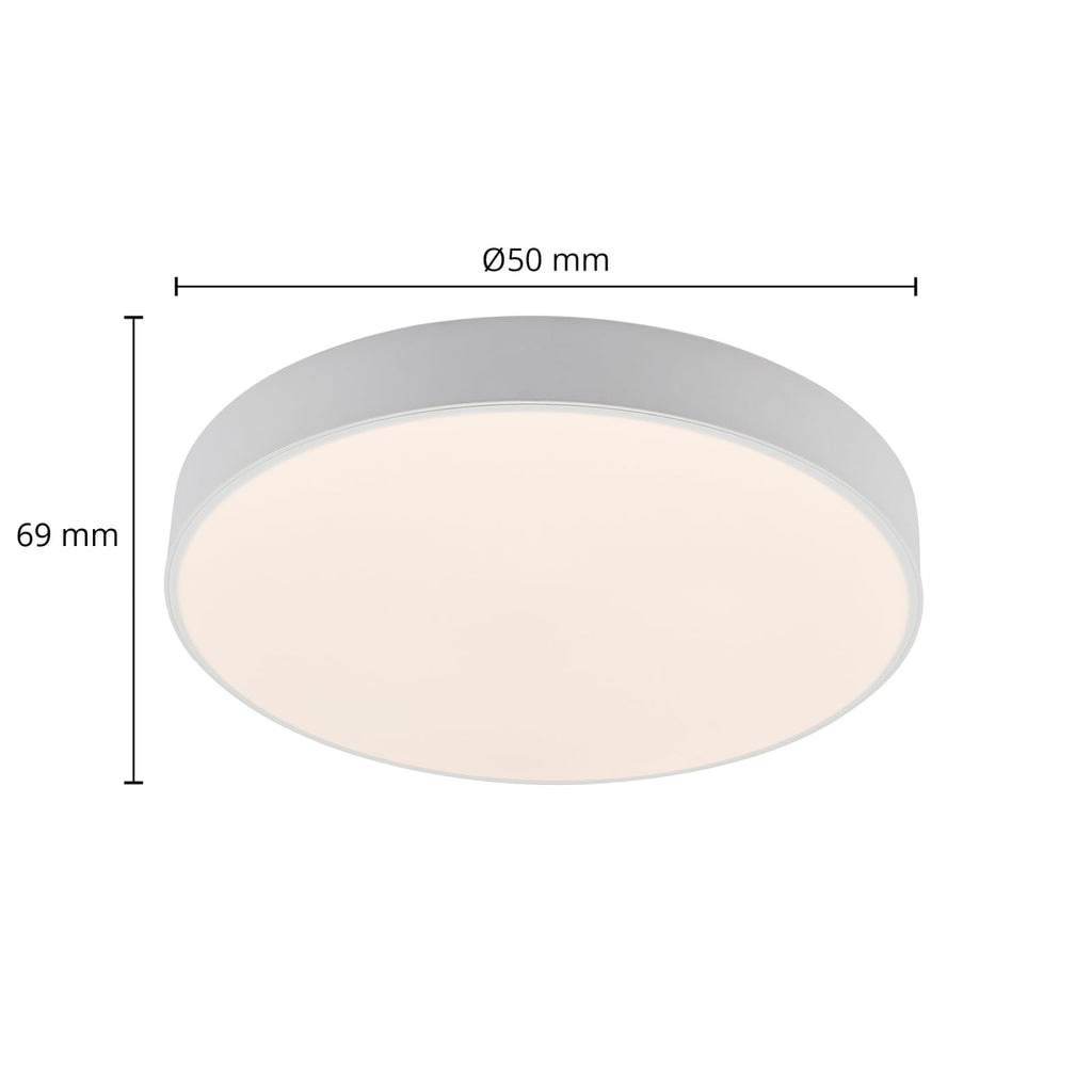 Montert LED taklampe Simera rund hvit dimbar Ø50 cm i tak