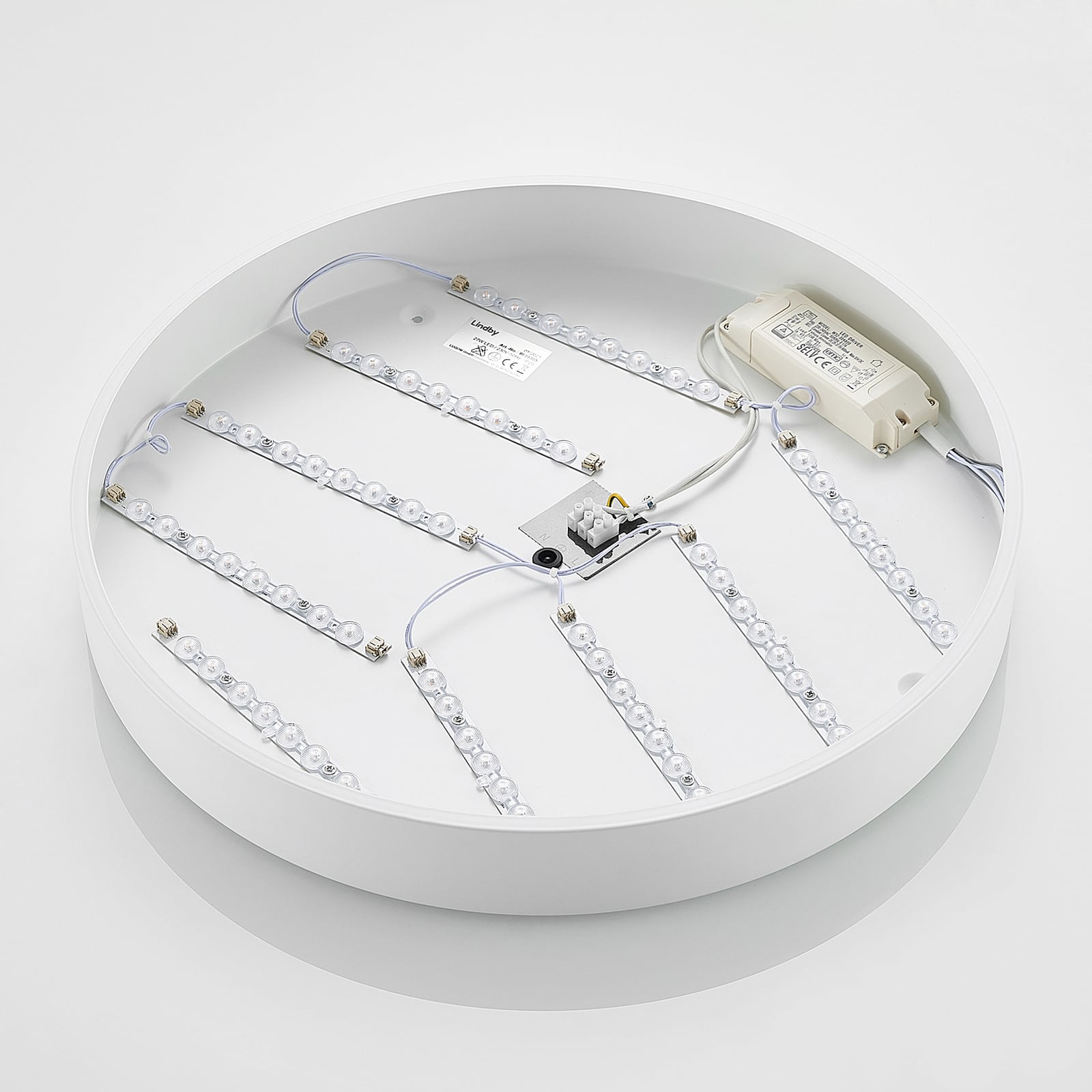 LED taklampe Simera rund hvit dimbar Ø50 cm med varmt lys