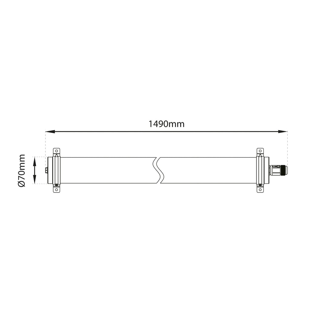 Detalj av LED taklampe SLC Lava PMMA materiale