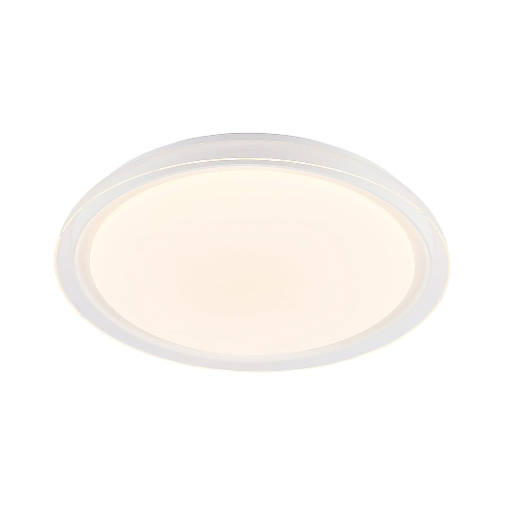 LED taklampe Sleya dimbar CCT fjernkontroll Ø50 cm hvit side