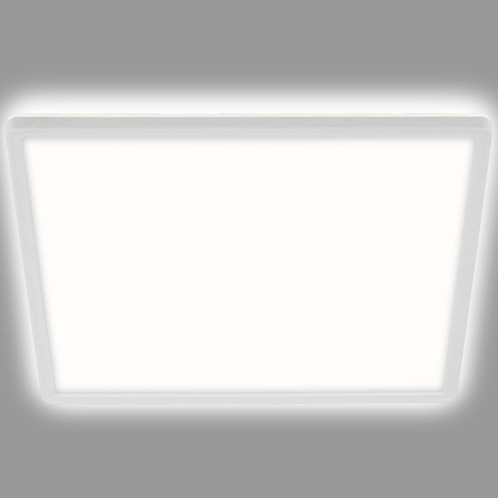 LED taklampe Slim kvadratisk 29,3x29,3 cm 18W nøytralhvit forfra