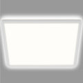 LED taklampe Slim kvadratisk hvit 42x42 cm 22W nøytralhvit forfra