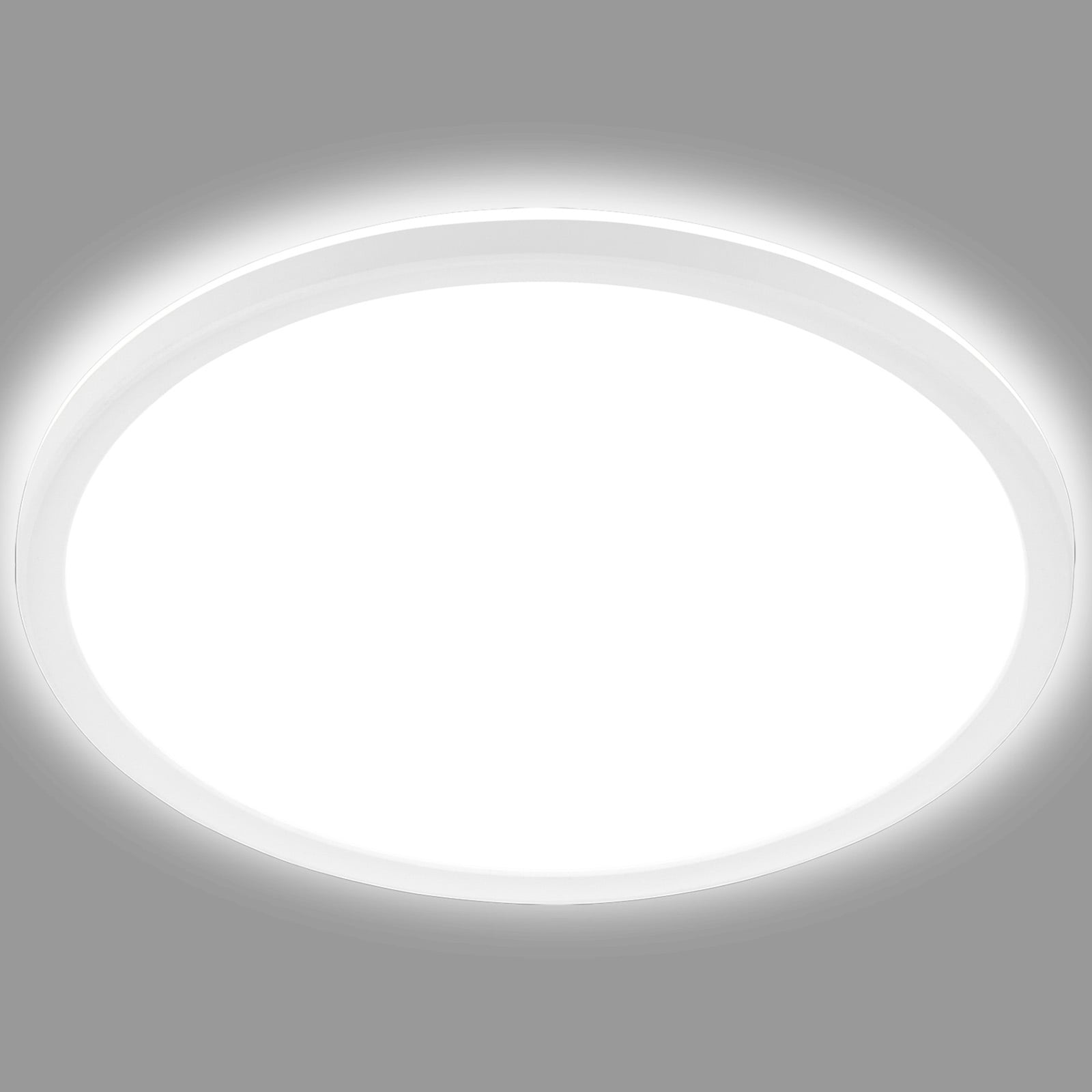LED taklampe Slim rund hvit Ø29,3 cm 18W nøytralhvit forfra