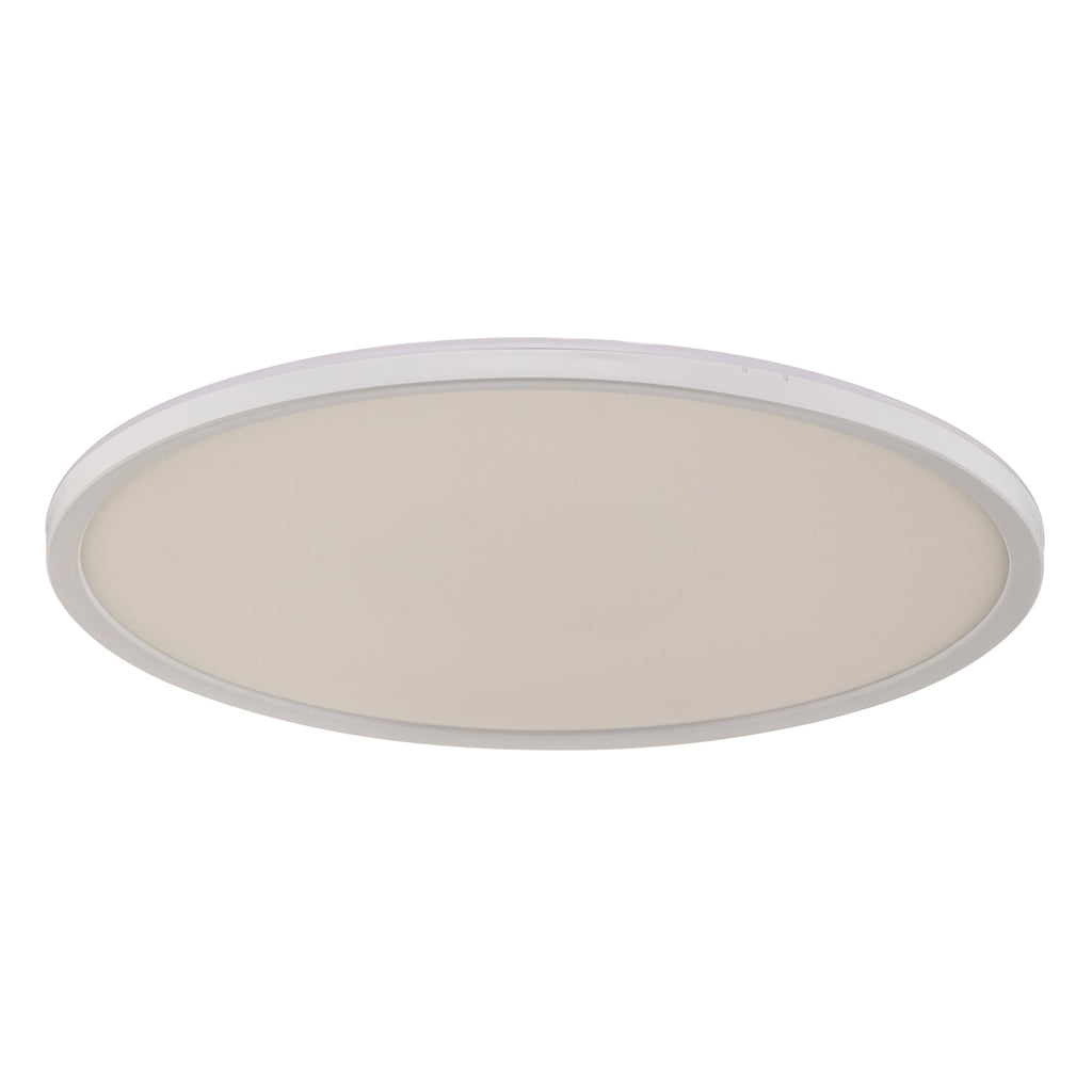 LED taklampe Slim rund hvit Ø42 cm 22W nøytralhvit montert i rom
