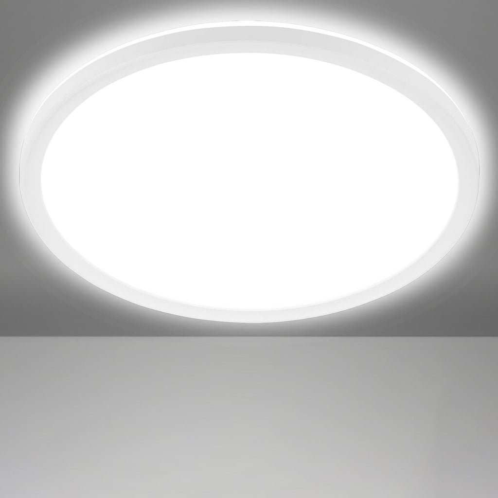 LED taklampe Slim rund hvit Ø42 cm 22W nøytralhvit nærbilde av ramme
