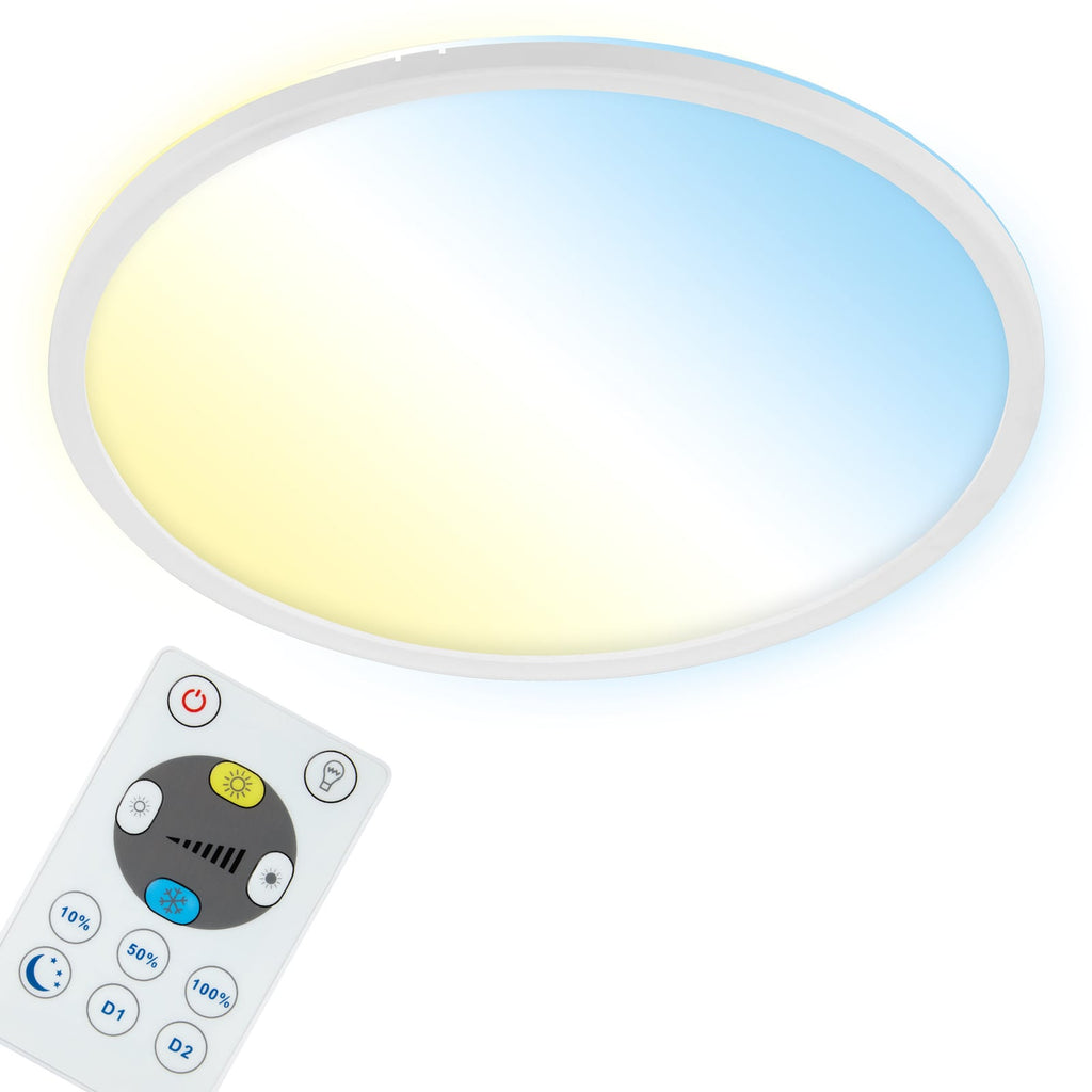 LED taklampe Slim S dimbar CCT hvit detalj