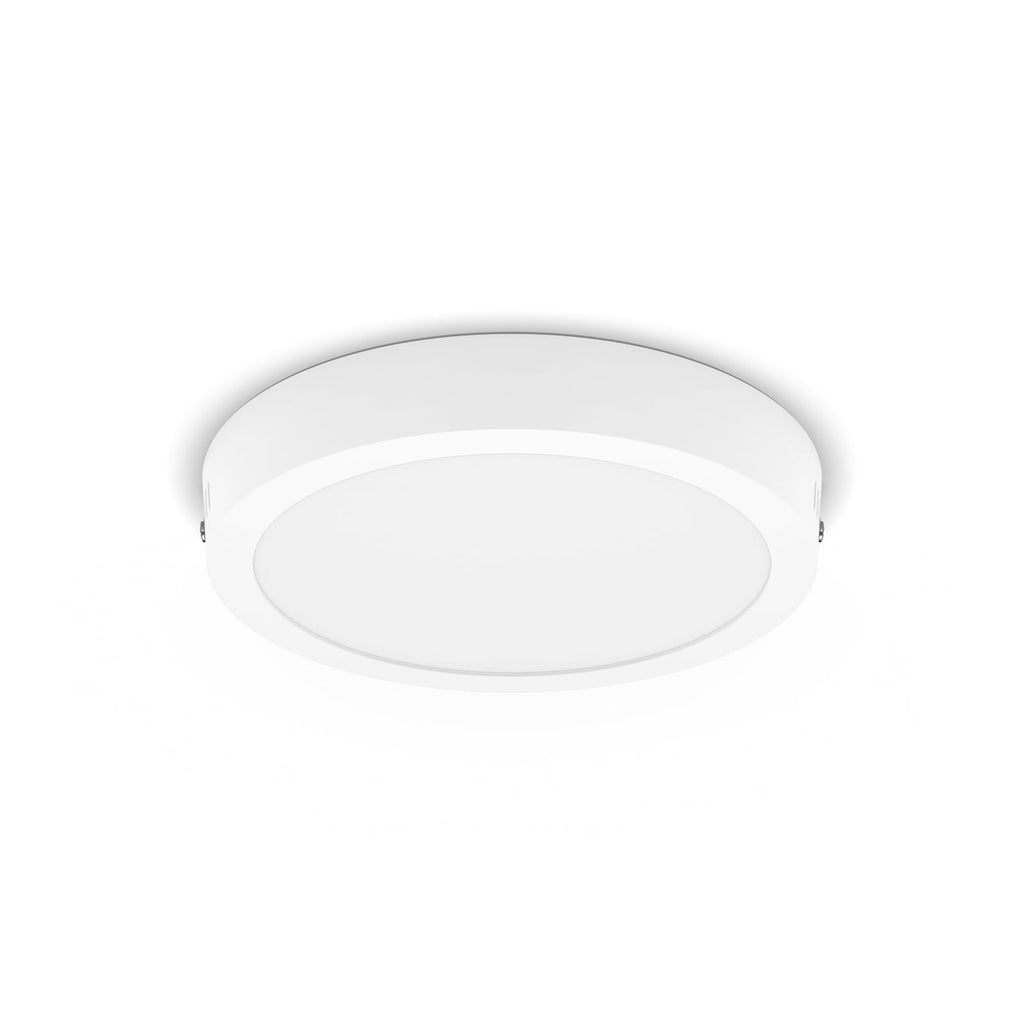 LED-taklampe Slim Surface rund hvit Ø21 cm 2700K - Philips forfra