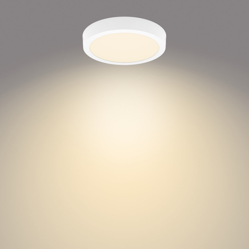 LED-taklampe Slim Surface rund hvit Ø21 cm 2700K - Philips detalj