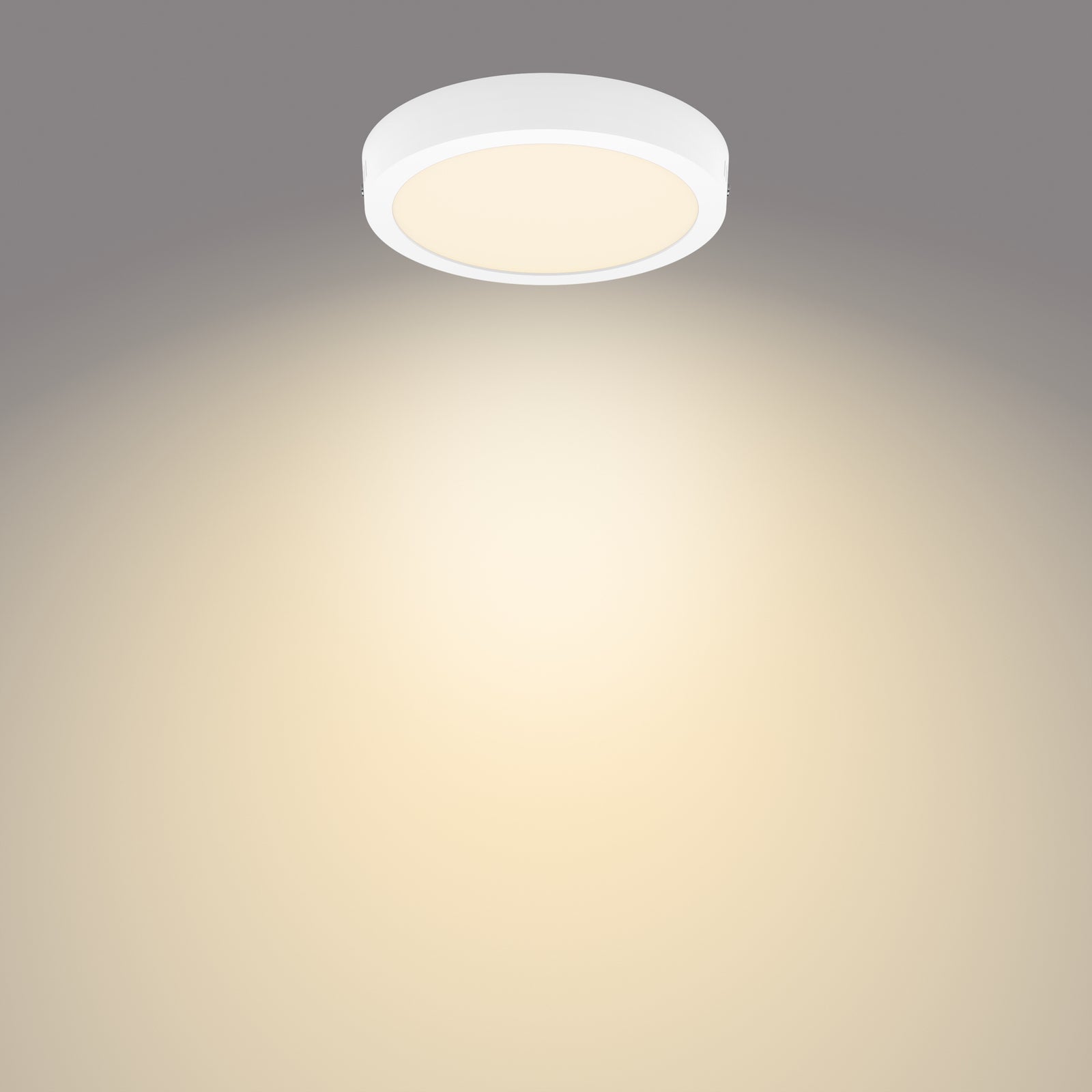 LED-taklampe Slim Surface rund hvit Ø21 cm 2700K - Philips detalj