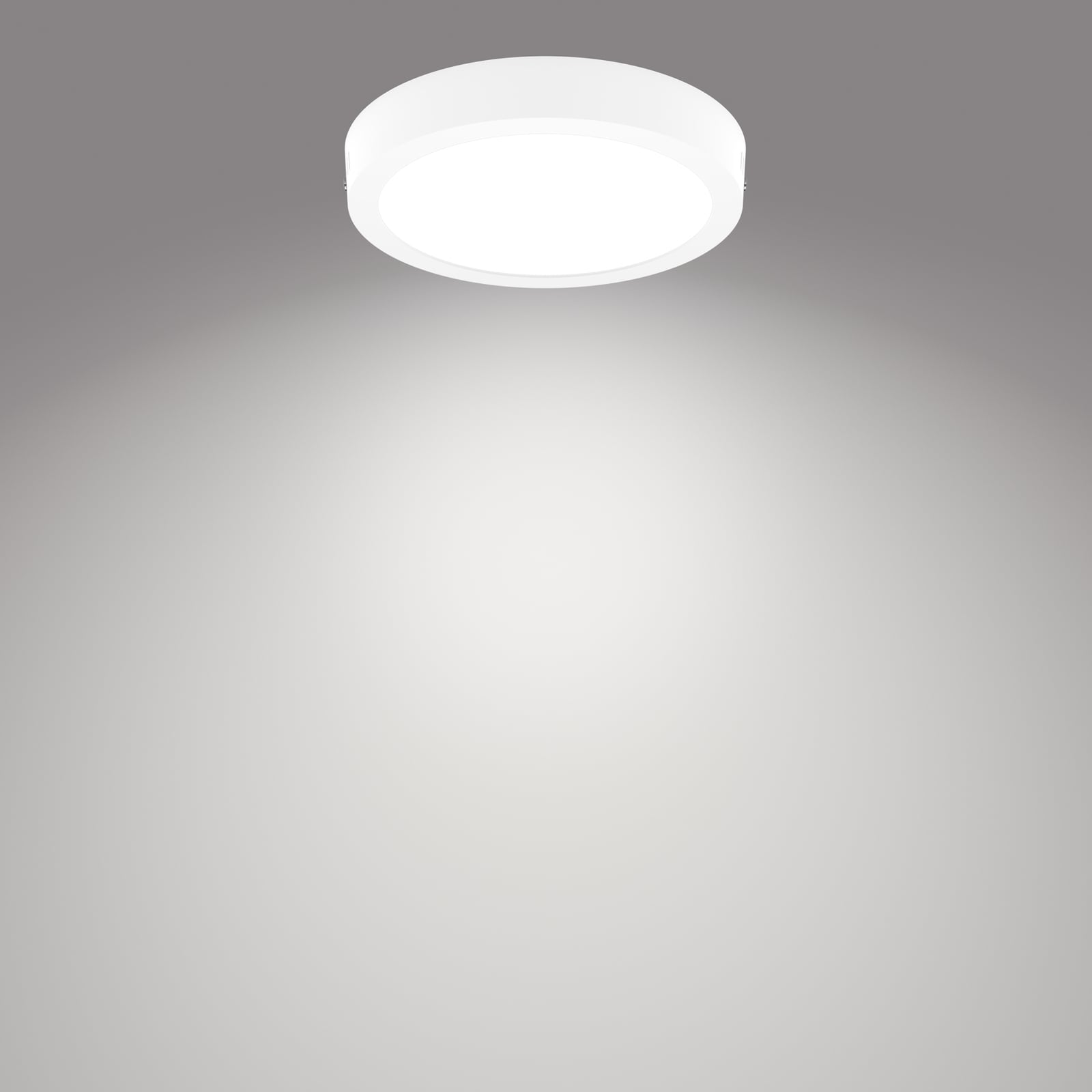 LED taklampe Slim Surface rund hvit Ø21 cm 4000K 12W - Philips montert i tak