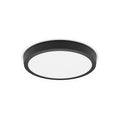 LED taklampe Slim Surface svart Ø28,6 cm 20W varmhvit fra Philips forfra