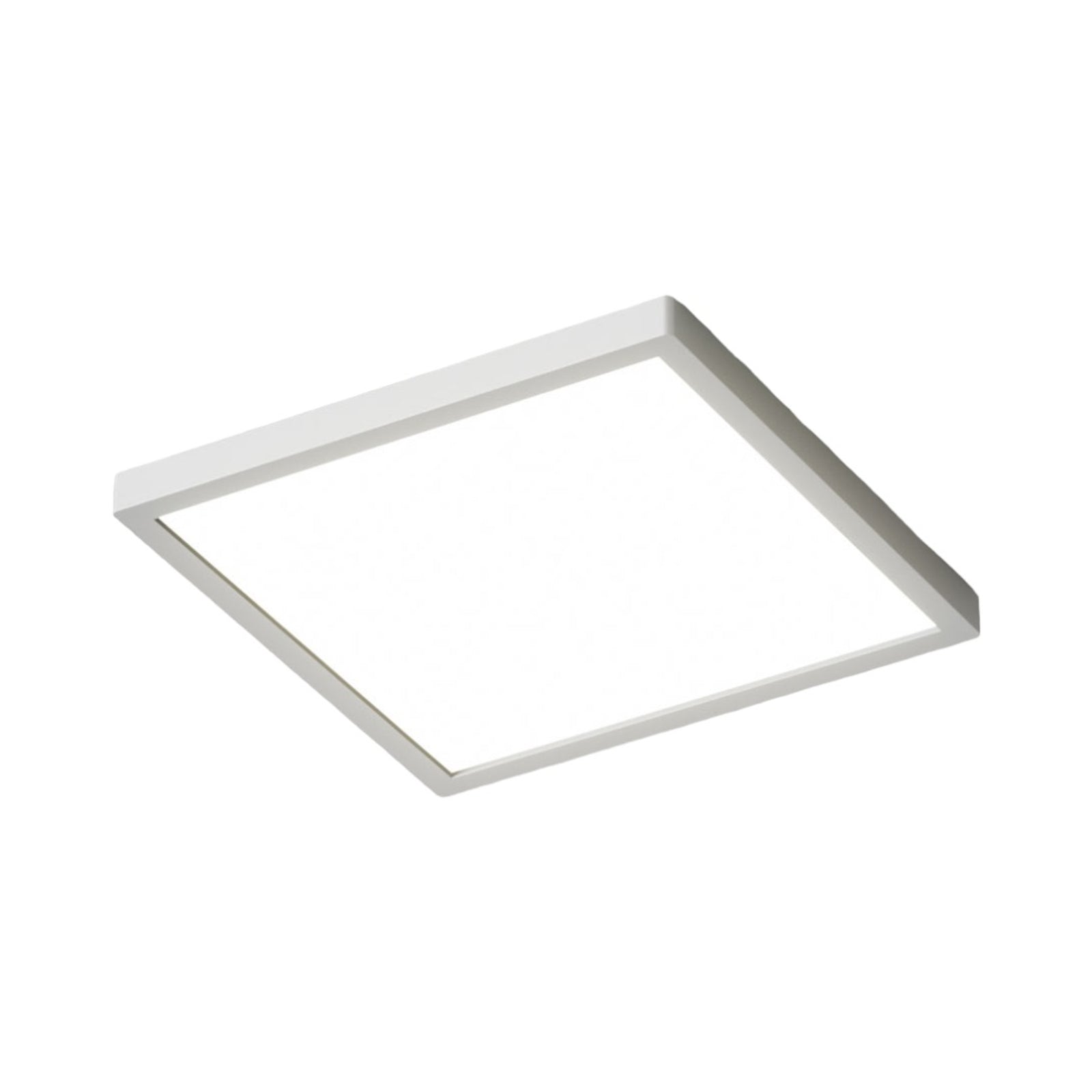 LED taklampe Solvie dimbar sølv kvadratisk bakside